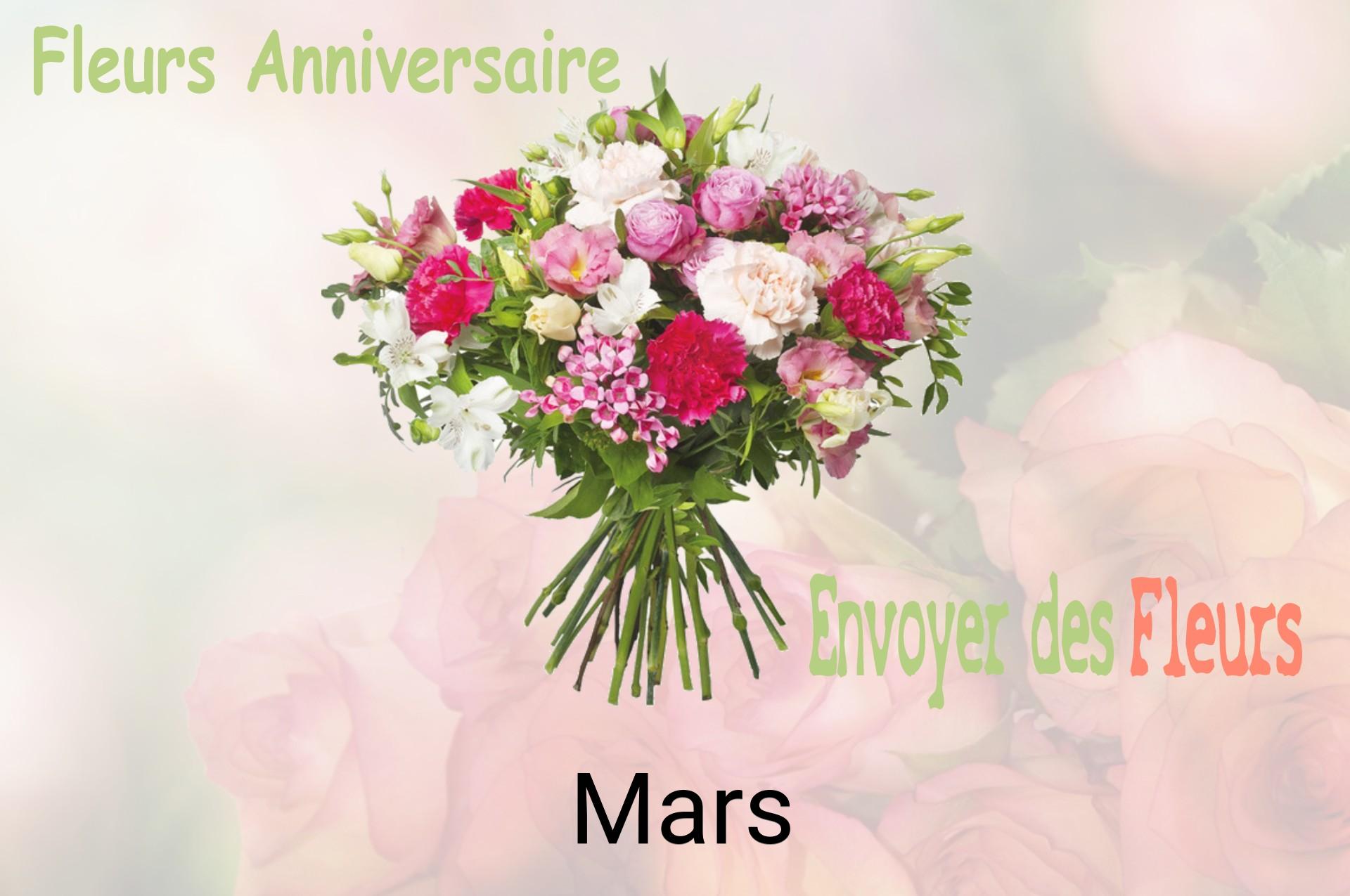 Bouquet de fleurs d’anniversaire livré à Mars