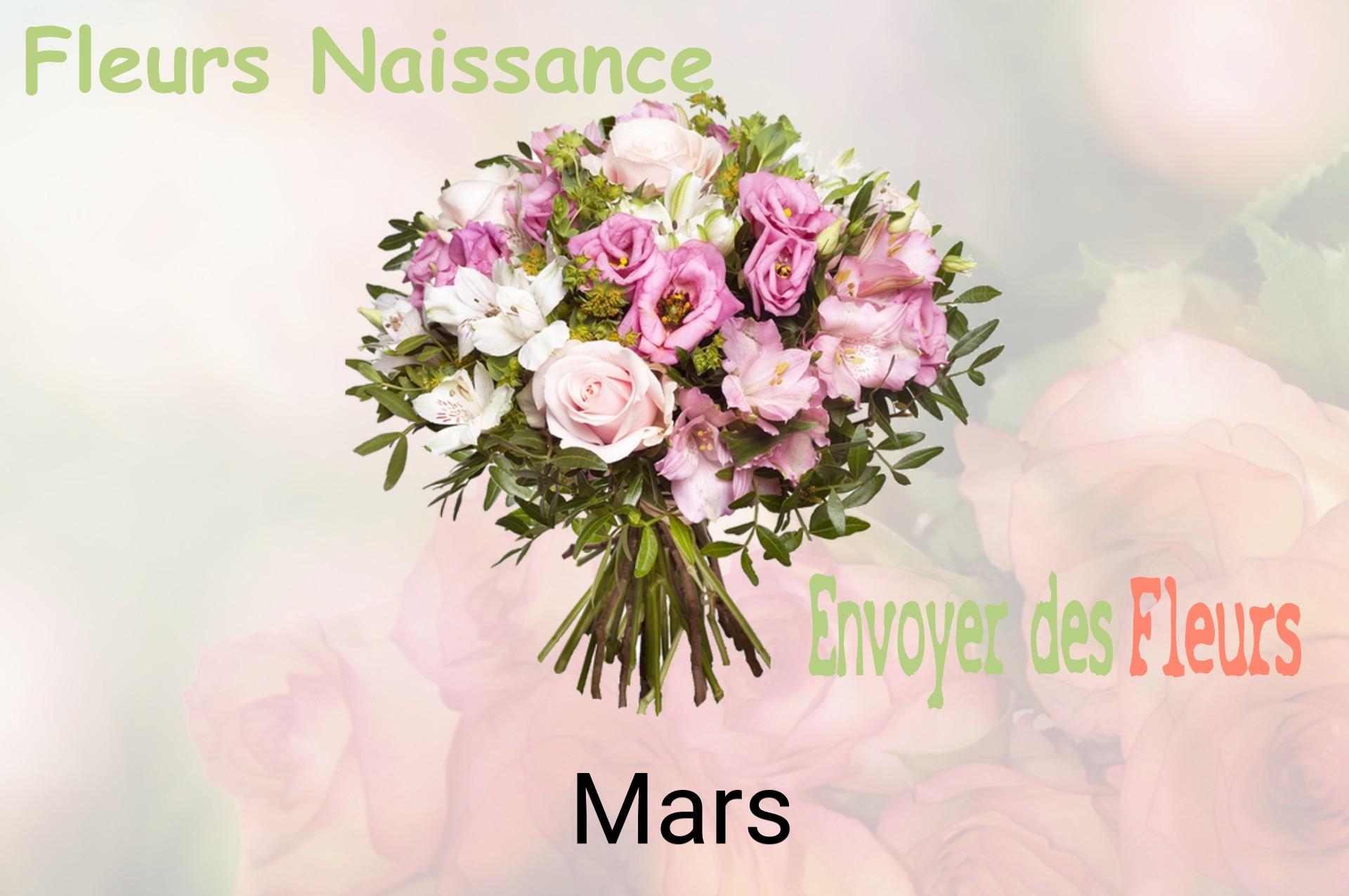 Bouquet de fleurs de naissance livré à Mars